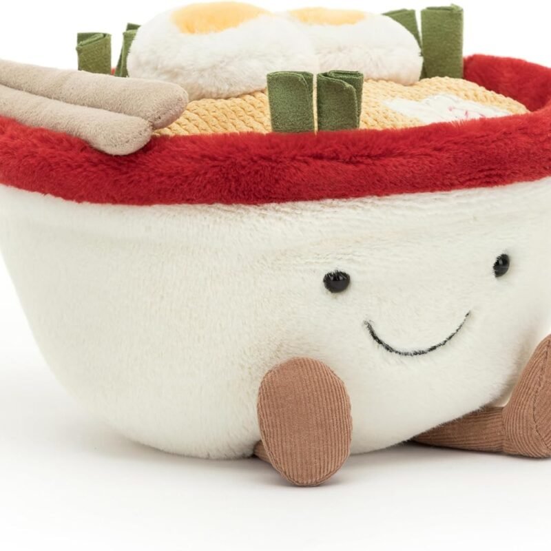 Jellycat Amuseables Ramen Stuffed Toy, 6.5 inches - Food Plush - Fun Gift Idea