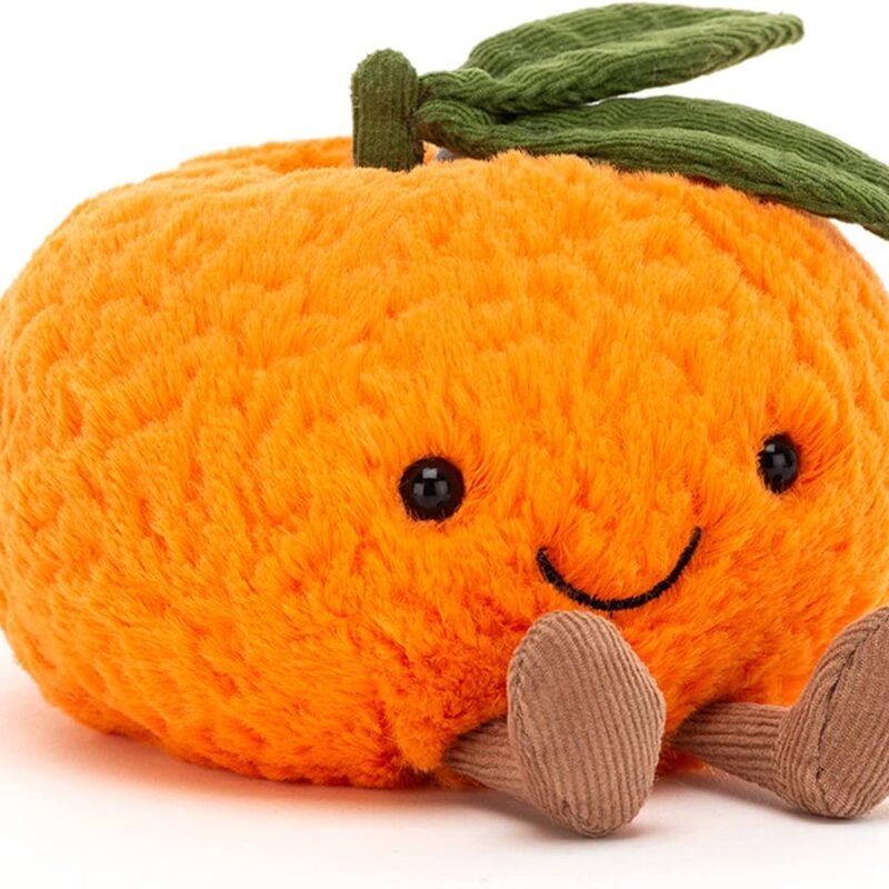 Jellycat Amuseables Clementine Stuffed Toy, Small 5 inches - Fruit Plush - Fun Gift Idea