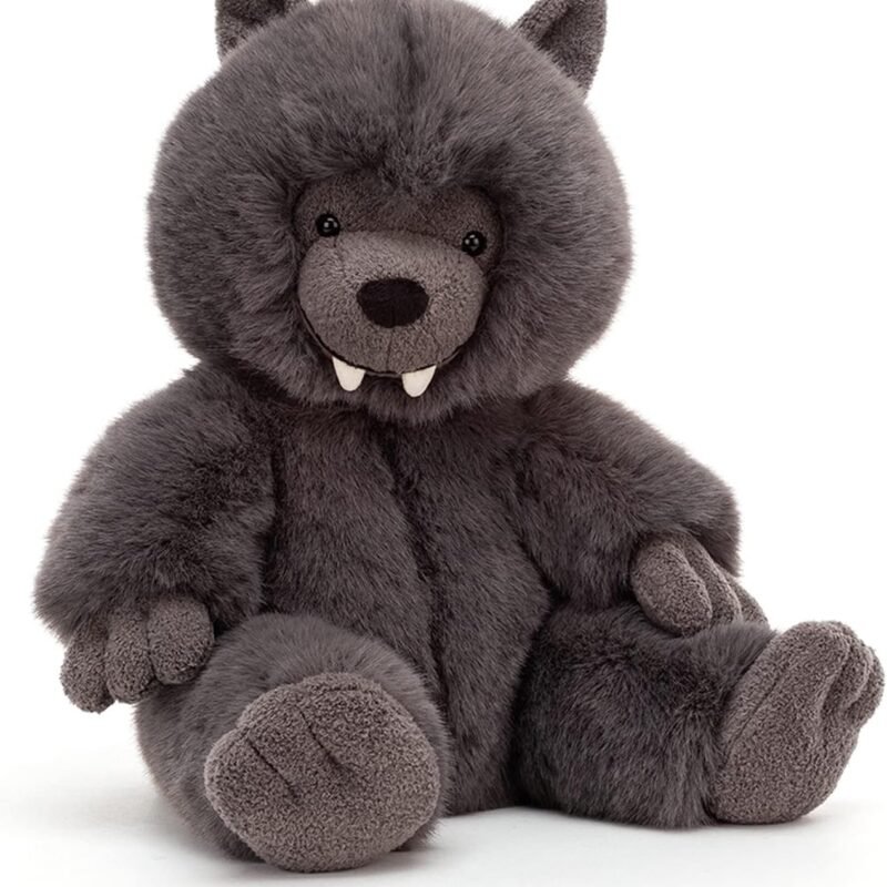 Jellycat Wilf Wolf Stuffed Animal, 11" - Wolf Plush Toy - Classic Children's Gift - Halloween Plush