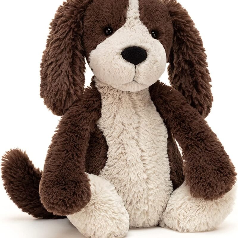 Jellycat Bashful Fudge Puppy Stuffed Animal, Medium 12?? - Dogs & Puppies Plush Toy - Classic Children's Gift