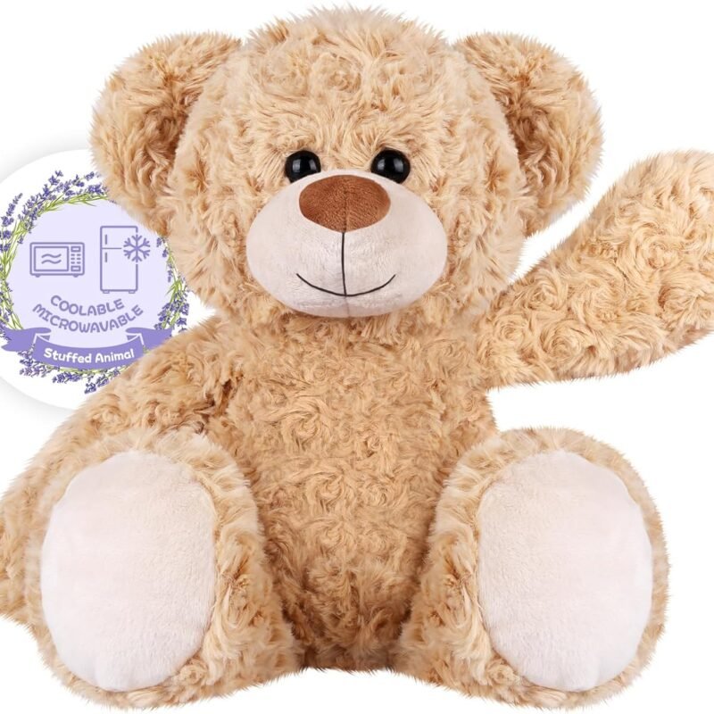 Heatable & Coolable Highland Cow Stuffed Animals Plushie, Microwavable Heating Pad for Soothing & Relaxation, Lavender Scented Cattle Plush Toys for Stress Relief, Stuffed Cow Gifts