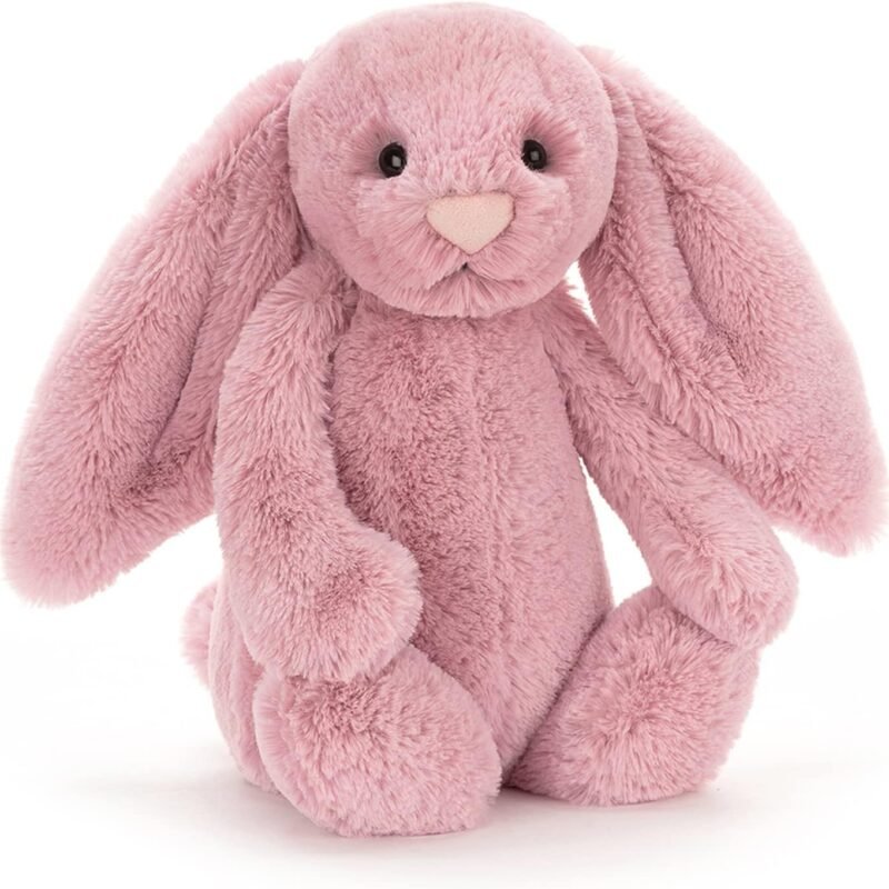 Jellycat Bashful Tulip Pink Bunny Stuffed Animal, Medium 12 inches - Rabbit and Bunny Plush Toy - Classic Children's Gift