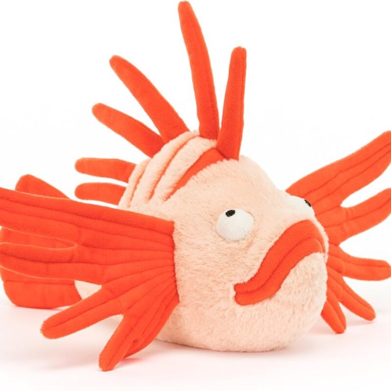 Jellycat Lois Lionfish Stuffed Animal, 10 inches - Ocean & Sea Plush Toy - Classic Children's Gift
