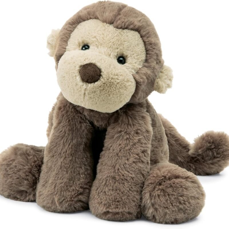 Jellycat Smudge Monkey Stuffed Animal, Medium 14 inches - Monkey Plush Toy - Classic Children's Gift