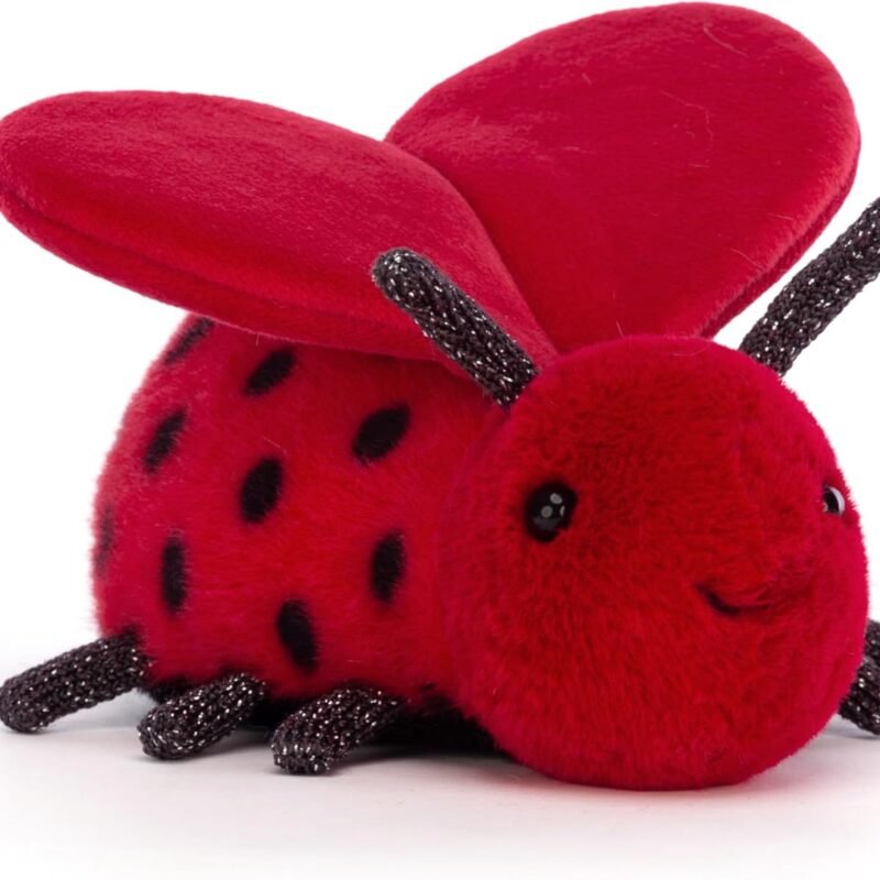 Jellycat Loulou Love Bug Stuffed Animal, 5 inches - Insect & Bug Plush Toy - Classic Children's Gift - Valentine's Day Gift