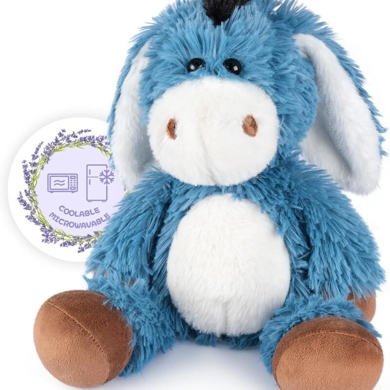 Heatable & Coolable Highland Cow Stuffed Animals Plushie, Microwavable Heating Pad for Soothing & Relaxation, Lavender Scented Cattle Plush Toys for Stress Relief, Stuffed Cow Gifts