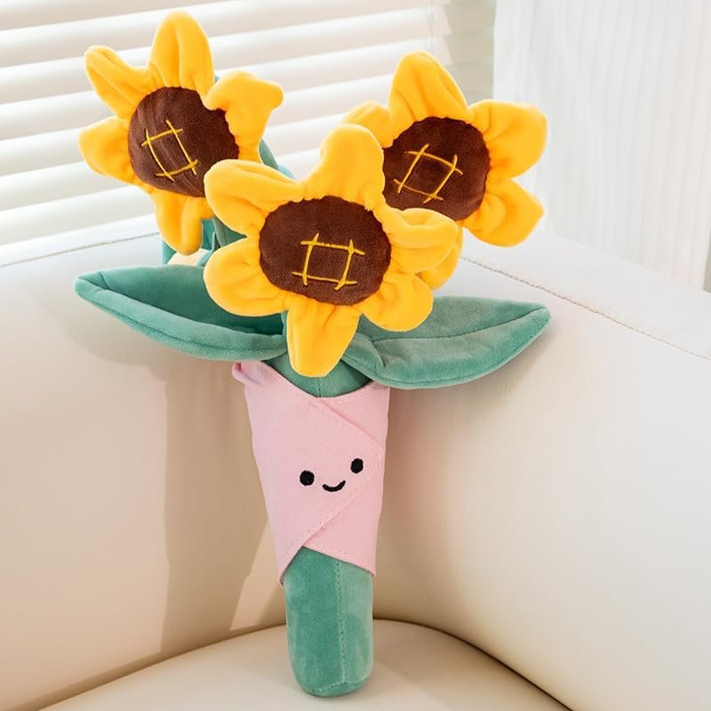 Jellycat Stuffed Flower Plush Bouquet Flowers Decor Funny Gifts for Women Friends