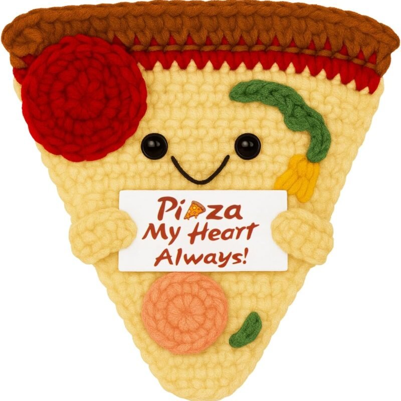 Funny Positive Coffee, Emotional Crochet Doll, Cute Crochet Potato Partner Toy with Positive Card Cheer Up Funny Gag Gifts for Best Friend Birthday Women Teacher Fall??Coffee