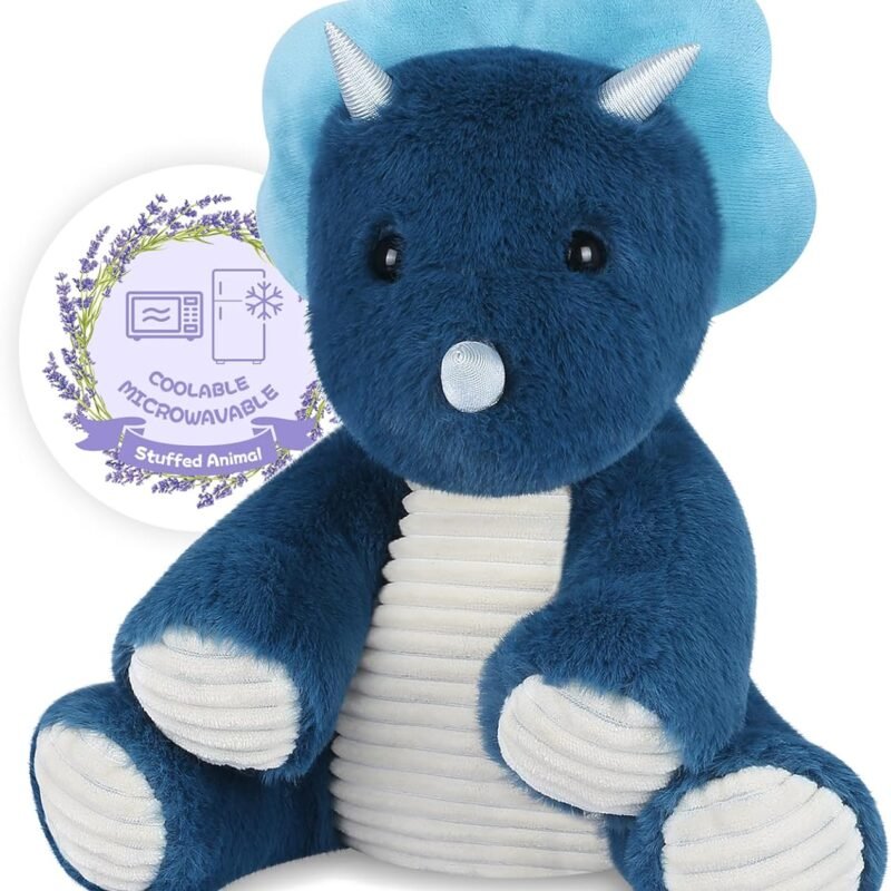 Heatable & Coolable Highland Cow Stuffed Animals Plushie, Microwavable Heating Pad for Soothing & Relaxation, Lavender Scented Cattle Plush Toys for Stress Relief, Stuffed Cow Gifts