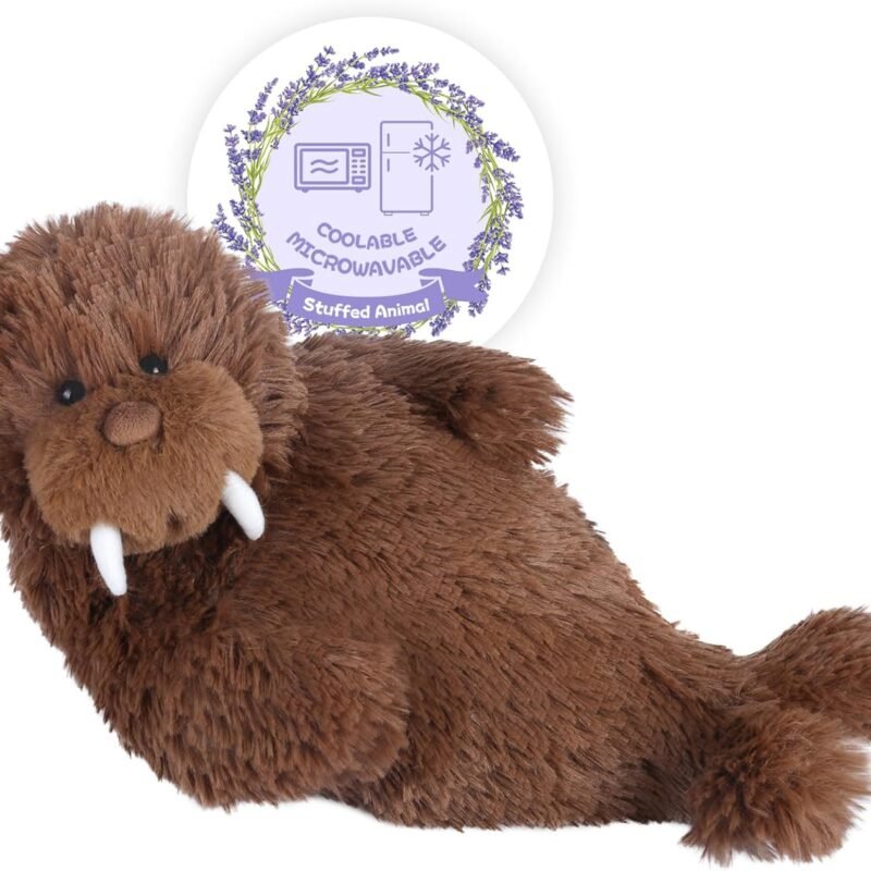 Heatable & Coolable Highland Cow Stuffed Animals Plushie, Microwavable Heating Pad for Soothing & Relaxation, Lavender Scented Cattle Plush Toys for Stress Relief, Stuffed Cow Gifts