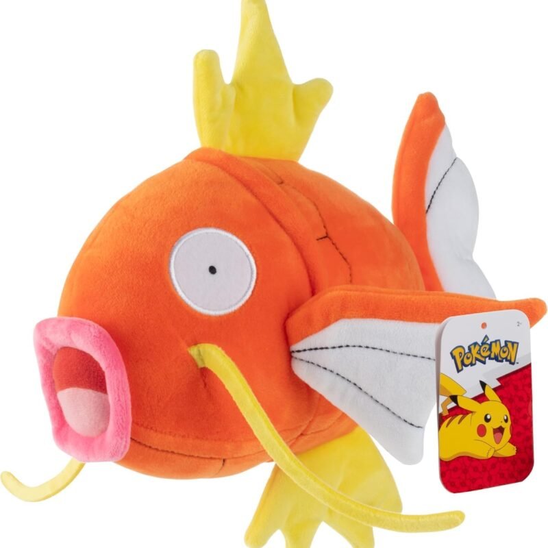 Pok??mon 8" Magikarp Plush - Officially Licensed - Generation 1 Figure - Authentic Soft Stuffed Animal Fish Toy - Holiday Christmas Stocking Stuffer Gift for Kids, Boys, Girls - 2+