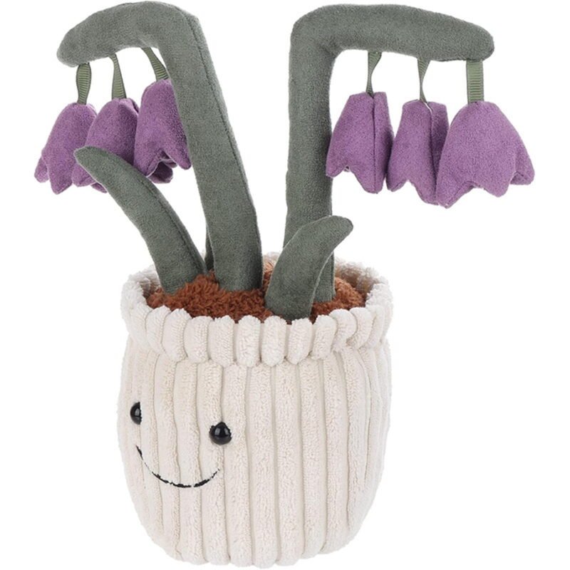 Flowerpot Plush Doll,11.8" - Flower Stuffed Animal,Cute Flower for Room Decor,Plush for All Age,Gift Recommendation Cute Plush s for All Ages,Purple