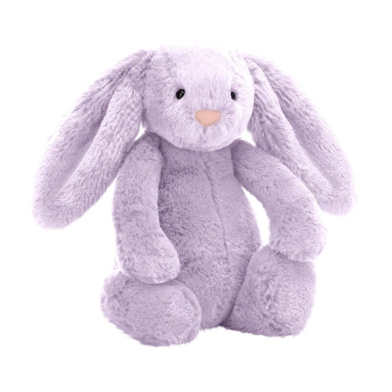 10.6" Bashful Lilac Bunny Plush Stuffed Animal - Ultra Soft Purple Bunny Toy, Premium Collectible Gift