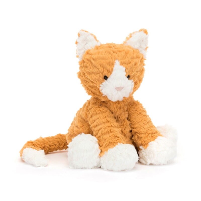 Fuddlewuddle Ginger Cat - Super Soft & Cuddly Series, Plush , Lifelike Fluffy Kitten Gift for Kids Adults, Soft Cuddle Companion