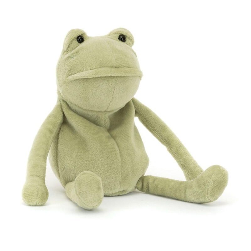 Fergus Frog Ultra-Soft Plush, Luxury Green Frog with Hand-Embroidered Details, Home D??cor Accent & Collectible Gift Fergus Frog