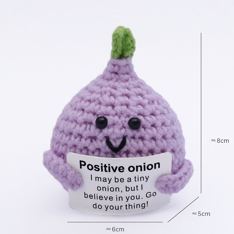 Purple Onion Positive Crochet Kit, DIY Crochet Starter Kit