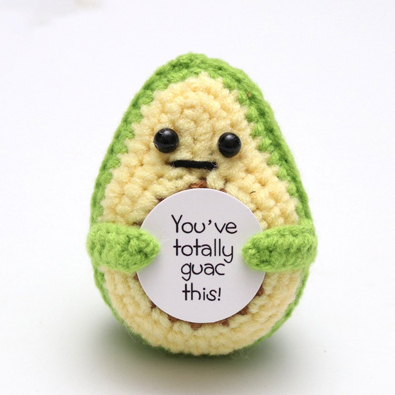 Avocado Sprout Green Y Card Crochet Kit, DIY Crochet Starter Kit