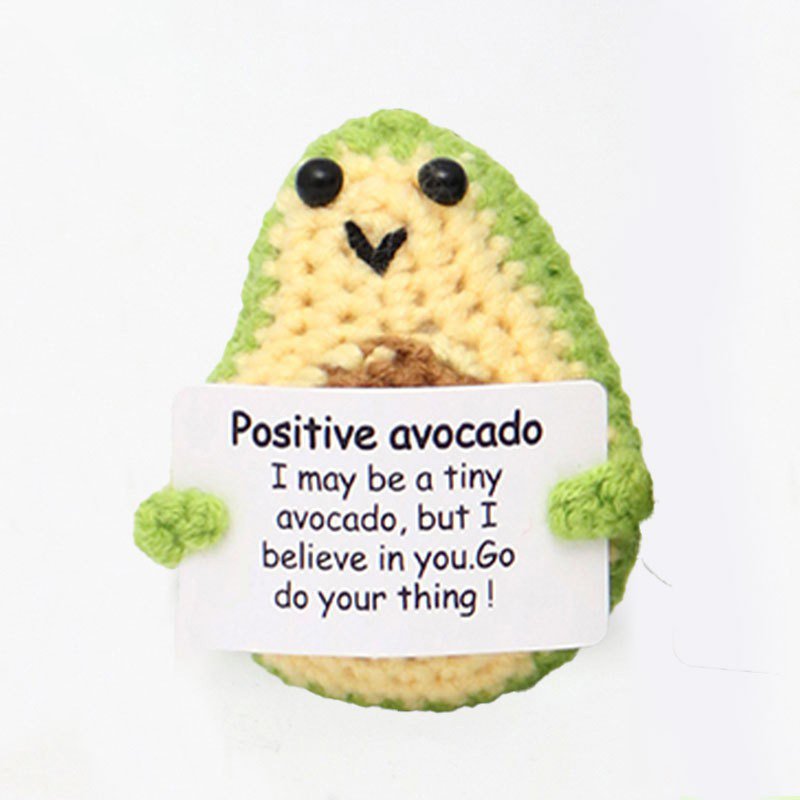 Avocado V-bud Green P long card Crochet Kit, DIY Crochet Starter Kit